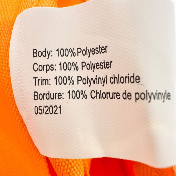 Bath & Body Works Orange Fox-Shaped Cosmetic Bag 6x6x2.5 Poly With Vinyl Trim - Picture 4 of 11